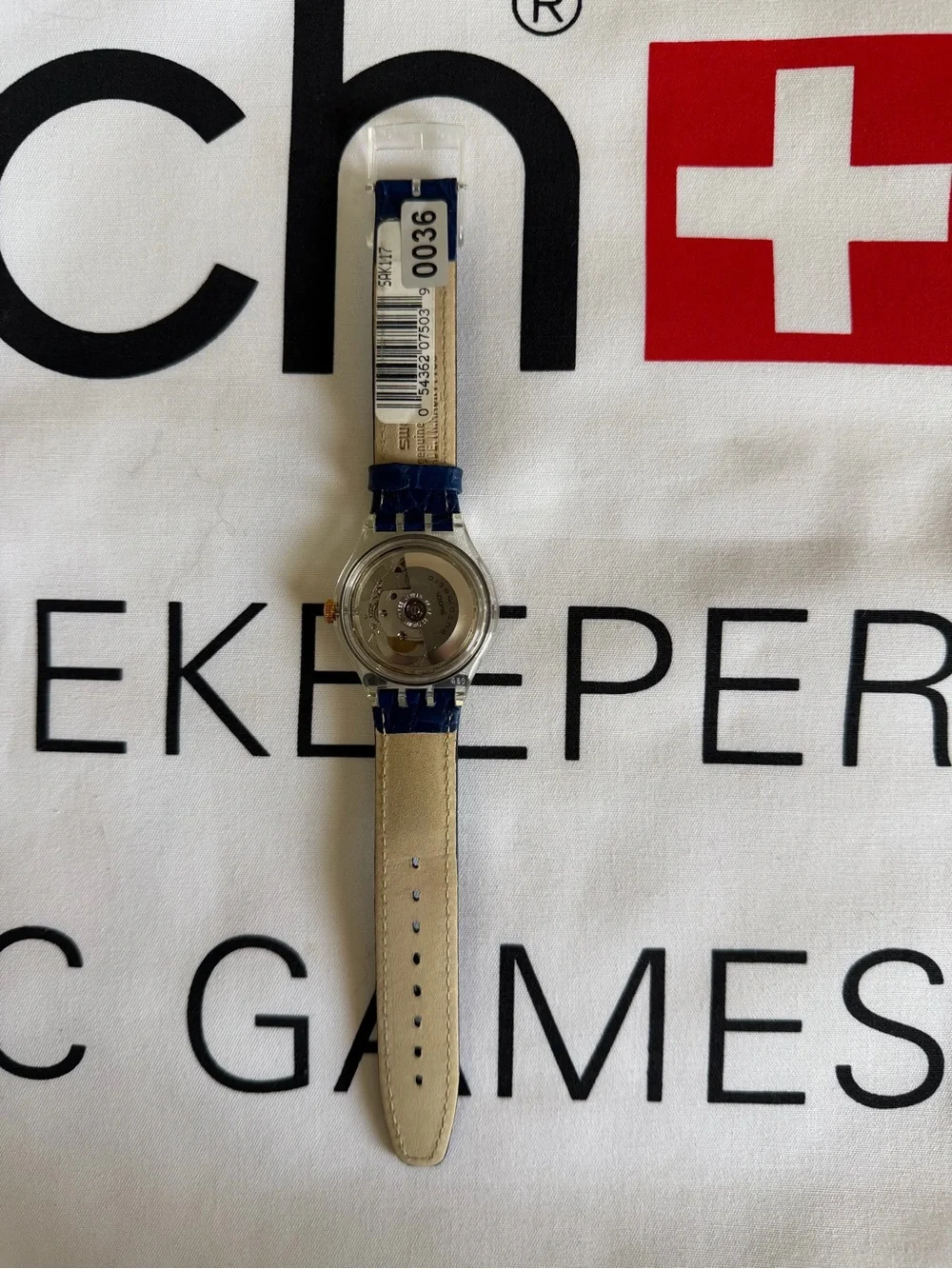 Swatch Hidden View SAK117 Automatic Skeleton Watch 1995  New old stock